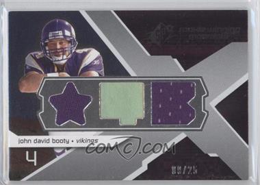 2008 SPx - Rookie Winning Materials - Dual Jersey Position Numbered to 25 #RM-JB - John David Booty /25