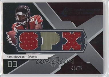 2008 SPx - Rookie Winning Materials - Dual Jersey SPX Letters Numbered to 75 #RM-HD - Harry Douglas /75