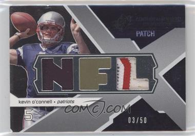 2008 SPx - Rookie Winning Materials - Dual Patch NFL Letters #RM-KO - Kevin O'Connell /50 [EX to NM]