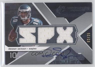 2008 SPx - Rookie Winning Materials - Triple Jersey SPX Letters Autograph #RM-DJ - DeSean Jackson /25