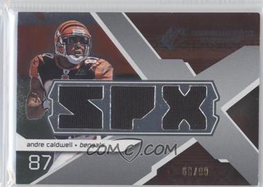 2008 SPx - Rookie Winning Materials - Triple Jersey SPX Letters Numbered to 99 #RM-AC - Andre Caldwell /99