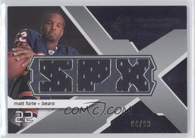 2008 SPx - Rookie Winning Materials - Triple Jersey SPX Letters Numbered to 99 #RM-FO - Matt Forte /99