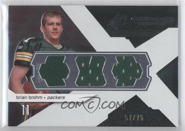 2008 SPx - Rookie Winning Materials - Triple Jersey #RM-BB - Brian Brohm /75