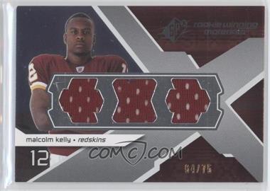 2008 SPx - Rookie Winning Materials - Triple Jersey #RM-MK - Malcolm Kelly /75