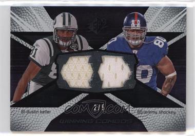 2008 SPx - Winning Combos - Numbered to 5 #WC34 - Dustin Keller, Jeremy Shockey /5