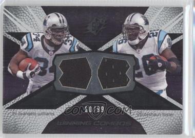 2008 SPx - Winning Combos - Numbered to 99 #WC25 - DeAngelo Williams, DeShaun Foster /99