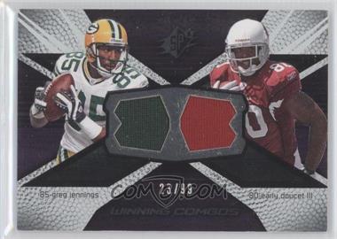 2008 SPx - Winning Combos - Numbered to 99 #WC36 - Greg Jennings, Early Doucet /99