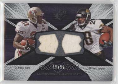 2008 SPx - Winning Combos - Numbered to 99 #WC44 - Frank Gore, Fred Taylor /99