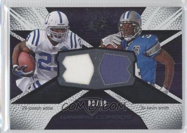 2008 SPx - Winning Combos - Numbered to 99 #WC49 - Joseph Addai, Kevin Smith /99