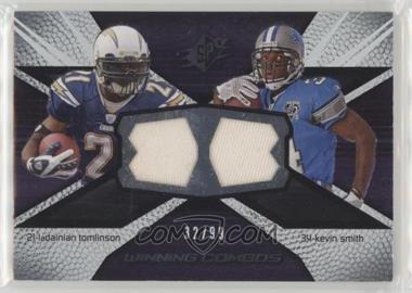 2008 SPx - Winning Combos - Numbered to 99 #WC57 - LaDainian Tomlinson, Kevin Smith /99