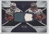 Ronnie Brown, Cadillac Williams (Called Carnell on Card) #/99