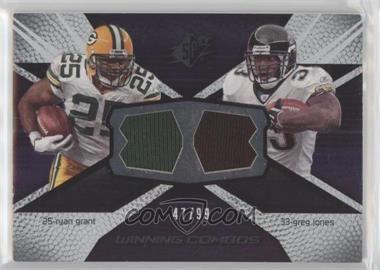 2008 SPx - Winning Combos - Numbered to 99 #WC79 - Ryan Grant, Greg Jones /99