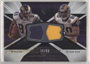 2008 SPx - Winning Combos - Numbered to 99 #WC90 - Torry Holt, Isaac Bruce /99