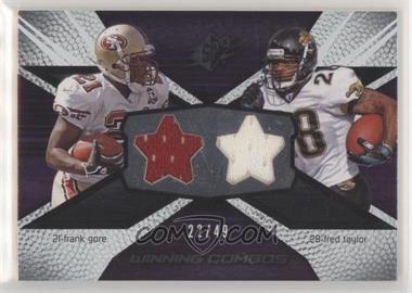 2008 SPx - Winning Combos - Stars #WC44 - Frank Gore, Fred Taylor /49