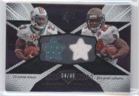 Ronnie Brown, Cadillac Williams (Called Carnell on Card) #/49