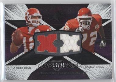 2008 SPx - Winning Combos - XX Numbered to 25 #WC3 - Brodie Croyle, Glenn Dorsey /25