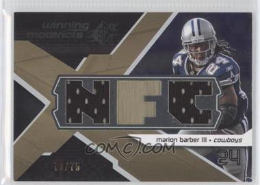 2008 SPx - Winning Materials - Dual Jersey Conference Letters #WM-MB - Marion Barber III /75
