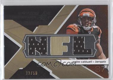 2008 SPx - Winning Materials - Dual Jersey NFL Letters #WM-AC - Andre Caldwell /50