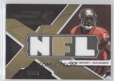 2008 SPx - Winning Materials - Dual Jersey NFL Letters #WM-DE - Dexter Jackson /50