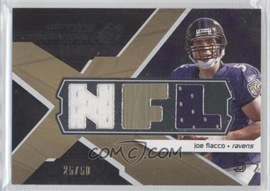 2008 SPx - Winning Materials - Dual Jersey NFL Letters #WM-JF - Joe Flacco /50