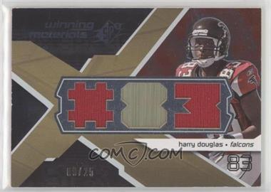 2008 SPx - Winning Materials - Dual Jersey Player Jersey Numbers #WM-HD - Harry Douglas /25