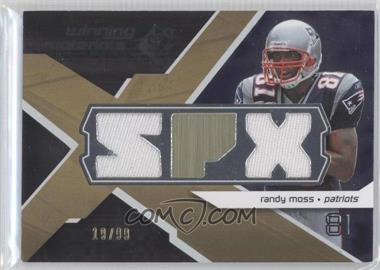 2008 SPx - Winning Materials - Dual Jersey SPX Letters #WM-RM - Randy Moss /99