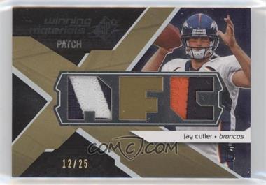 2008 SPx - Winning Materials - Dual Patch Conference Letters #WM-CU - Jay Cutler /25