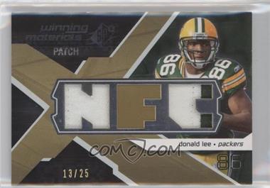 2008 SPx - Winning Materials - Dual Patch Conference Letters #WM-DL - Donald Lee /25