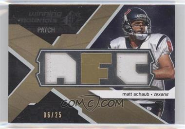 2008 SPx - Winning Materials - Dual Patch Conference Letters #WM-MS - Matt Schaub /25