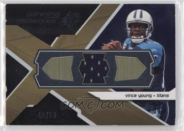 2008 SPx - Winning Materials - Single Jersey Arrows #WM-VY - Vince Young /50