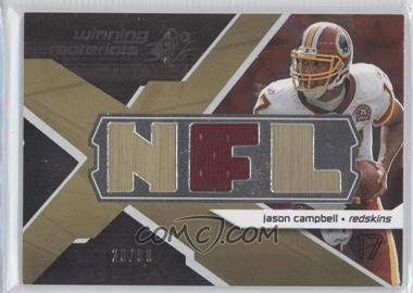 2008 SPx - Winning Materials - Single Jersey NFL Letters #WM-CA - Jason Campbell /99