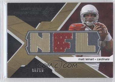 2008 SPx - Winning Materials - Single Jersey NFL Letters #WM-LE - Matt Leinart /99