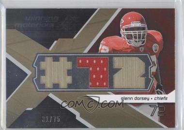 2008 SPx - Winning Materials - Single Jersey Player Jersey Numbers #WM-GD - Glenn Dorsey /75