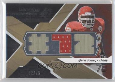 2008 SPx - Winning Materials - Single Jersey Player Jersey Numbers #WM-GD - Glenn Dorsey /75