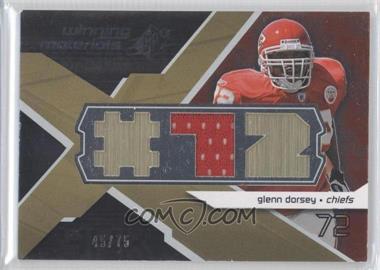 2008 SPx - Winning Materials - Single Jersey Player Jersey Numbers #WM-GD - Glenn Dorsey /75