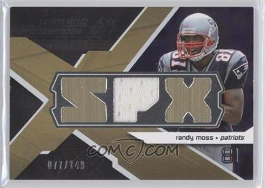 2008 SPx - Winning Materials - Single Jersey SPX Letters #WM-RM - Randy Moss /149