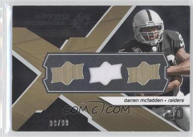 2008 SPx - Winning Materials - Single Jersey Upper Deck Logo #WM-DM - Darren McFadden /99