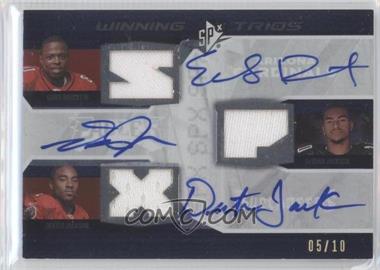 2008 SPx - Winning Trios - Autographs #WT12 - Early Doucet, Dexter Jackson, DeSean Jackson /10