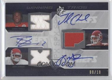 2008 SPx - Winning Trios - Autographs #WT38 - Jamaal Charles, Larry Johnson, Brodie Croyle /10