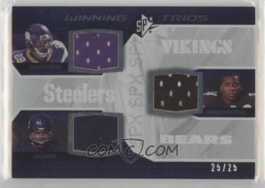 2008 SPx - Winning Trios - Numbered to 25 #WT1 - Adrian Peterson, Gale Sayers, Rashard Mendenhall /25