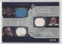 Braylon Edwards, Jonathan Stewart, Derek Anderson #/49