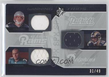 2008 SPx - Winning Trios - Numbered to 49 #WT2 - Kevin O'Connell, Chad Henne, Marc Bulger /49