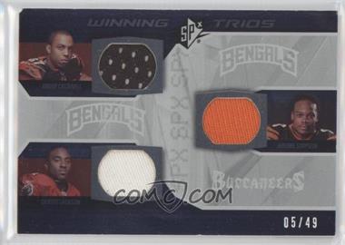 2008 SPx - Winning Trios - Numbered to 49 #WT23 - Andre Caldwell, Dexter Jackson, Jerome Simpson /49 [Noted]
