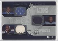 Kevin Smith, Felix Jones, Chris Johnson #/49