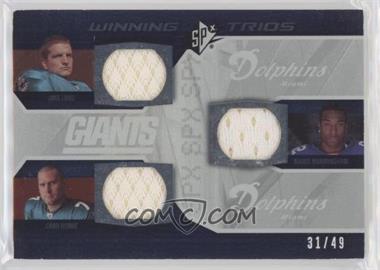 2008 SPx - Winning Trios - Numbered to 49 #WT32 - Jake Long, Chad Henne, Mario Manningham /49