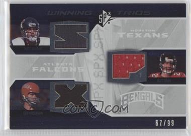 2008 SPx - Winning Trios #WT31 - Matt Schaub, Ken Anderson, Matt Ryan /99