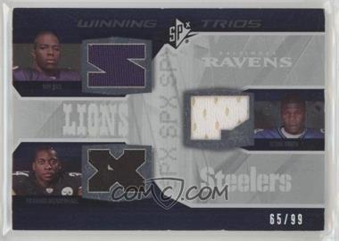 2008 SPx - Winning Trios #WT41 - Ray Rice, Rashard Mendenhall, Kevin Smith /99 [EX to NM]