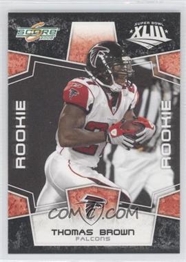 2008 Score - [Base] - Factory Set Black #415 - Rookie - Thomas Brown