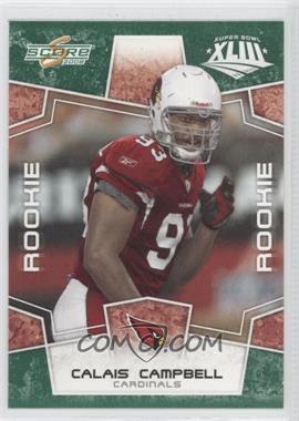 2008 Score - [Base] - Factory Set Green #370 - Rookie - Calais Campbell