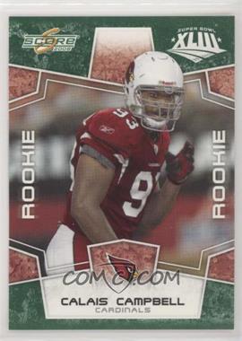 2008 Score - [Base] - Factory Set Green #370 - Rookie - Calais Campbell